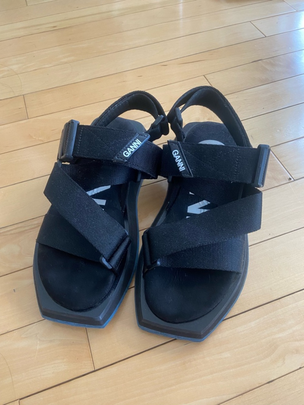 Ganni Black Performance Sandals - Picture 2 of 3